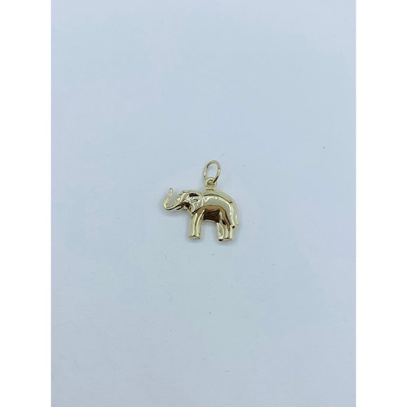 Real 14k Gold Elephant Pendant - Dije en oro elefante